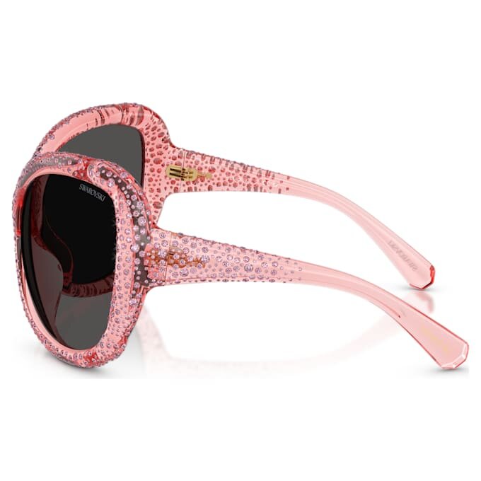 Ochelari de soare supradimensionați, formă „ochi de pisică”, Sk6052, roz Ochelari de soare supradimensionați, formă „ochi de pisică”, Sk6052, roz