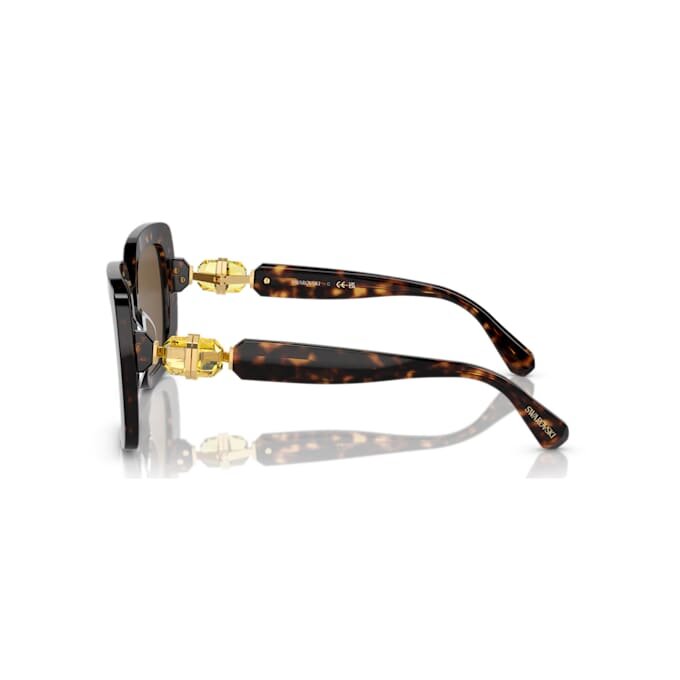Ochelari de soare supradimensionați, formă pătrată, SK6001, maro Ochelari de soare supradimensionați, formă pătrată, SK6001, maro