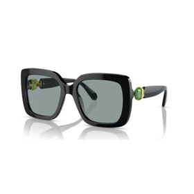 Ochelari de soare supradimensionați, formă pătrată, SK6001, negru