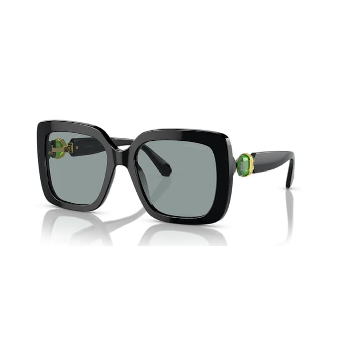 Ochelari de soare supradimensionați, formă pătrată, SK6001, negru Ochelari de soare supradimensionați, formă pătrată, SK6001, negru
