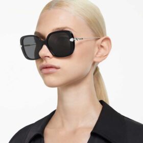 Ochelari de soare supradimensionați, formă pătrată, Sk6011, negru Ochelari de soare supradimensionați, formă pătrată, Sk6011, negru