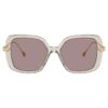 Ochelari de soare supradimensionați, formă pătrată, Sk6011, violet Ochelari de soare supradimensionați, formă pătrată, Sk6011, violet