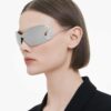Ochelari de soare tip mască, Swan, Sk7020, nuanță argintie