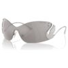 Ochelari de soare tip mască, Swan, Sk7020, nuanță argintie