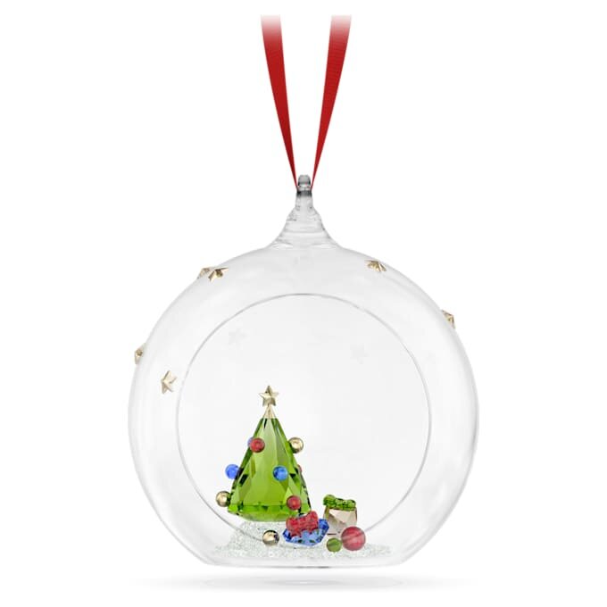 Ornament pentru brad „Holiday Cheers” în formă de bilă cu cadouri Ornament pentru brad „Holiday Cheers” în formă de bilă cu cadouri