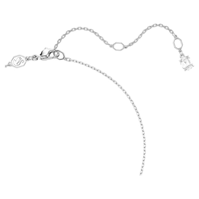 Pandantiv Ariana Grande X Swarovski cu tăieturi mixte, inimă, alb, placat cu rodiu Pandantiv Ariana Grande X Swarovski cu tăieturi mixte, inimă, alb, placat cu rodiu