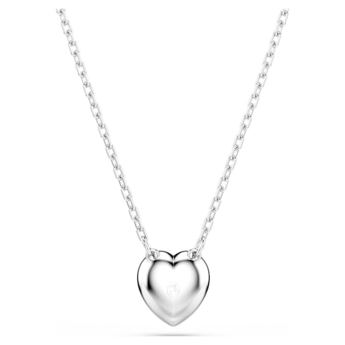 Pandantiv Ariana Grande X Swarovski cu tăieturi mixte, inimă, alb, placat cu rodiu Pandantiv Ariana Grande X Swarovski cu tăieturi mixte, inimă, alb, placat cu rodiu