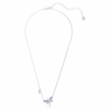 Pandantiv Ariana Grande X Swarovski cu tăieturi mixte, libelulă, multicolor, placat cu rodiu Pandantiv Ariana Grande X Swarovski cu tăieturi mixte, libelulă, multicolor, placat cu rodiu