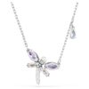 Pandantiv Ariana Grande X Swarovski cu tăieturi mixte, libelulă, multicolor, placat cu rodiu Pandantiv Ariana Grande X Swarovski cu tăieturi mixte, libelulă, multicolor, placat cu rodiu