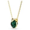 Pandantiv Bella V cu tăietură rotundă, verde, placat cu aur Pandantiv Bella V cu tăietură rotundă, verde, placat cu aur