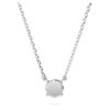 Pandantiv Eternity cu diamante create în laborator, 0,5 carate în total, formă rotundă, argint sterling Pandantiv Eternity cu diamante create în laborator, 0,5 carate în total, formă rotundă, argint sterling