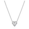 Pandantiv Eternity cu diamante create în laborator, 0,5 carate în total, în formă de inimă, argint sterling Pandantiv Eternity cu diamante create în laborator, 0,5 carate în total, în formă de inimă, argint sterling