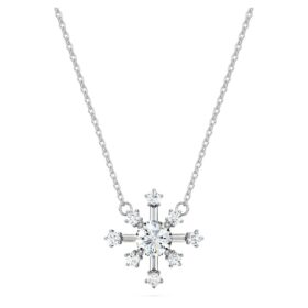 Pandantiv Galaxy cu diamante create în laborator, 0,5 carate în total, formă rotundă, aur alb de 14K