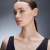 Cercei cu diamante create în laborator, 0,5 carate în total, formă rotundă, aur alb de 14K Cercei cu diamante create în laborator, 0,5 carate în total, formă rotundă, aur alb de 14K