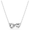 Pandantiv Hyperbola Pavé, Infinity, Alb, placat cu rodiu Pandantiv Hyperbola Pavé, Infinity, Alb, placat cu rodiu