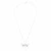 Pandantiv și broșă Ariana Grande X Swarovski cu perle de cristal, tăieturi mixte, libelulă, alb, placat cu rodiu Pandantiv și broșă Ariana Grande X Swarovski cu perle de cristal, tăieturi mixte, libelulă, alb, placat cu rodiu