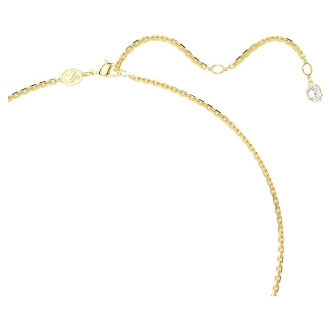 Pandantiv și broșă Idyllia cu tăieturi mixte, floare, multicolor, placat în nuanțe aurii Pandantiv și broșă Idyllia cu tăieturi mixte, floare, multicolor, placat în nuanțe aurii