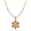 Pandantiv Idyllia cu perle de cristal, tăieturi mixte, floare, multicolor, placat cu aur Pandantiv Idyllia cu perle de cristal, tăieturi mixte, floare, multicolor, placat cu aur