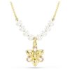 Pandantiv Idyllia cu perle de cristal, tăieturi mixte, floare, multicolor, placat cu aur Pandantiv Idyllia cu perle de cristal, tăieturi mixte, floare, multicolor, placat cu aur