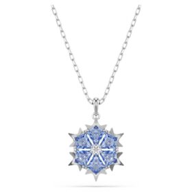 Pandantiv magic „Fulgușor de zăpadă”, albastru, placat cu rodiu Pandantiv magic „Fulgușor de zăpadă”, albastru, placat cu rodiu