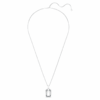 Pandantiv Millenia cu tăietură octogonală, alb, placat cu rodiu Pandantiv Millenia cu tăietură octogonală, alb, placat cu rodiu