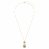 Pandantiv Minions King Bob cu pavé, multicolor, placat cu aur Pandantiv Minions King Bob cu pavé, multicolor, placat cu aur