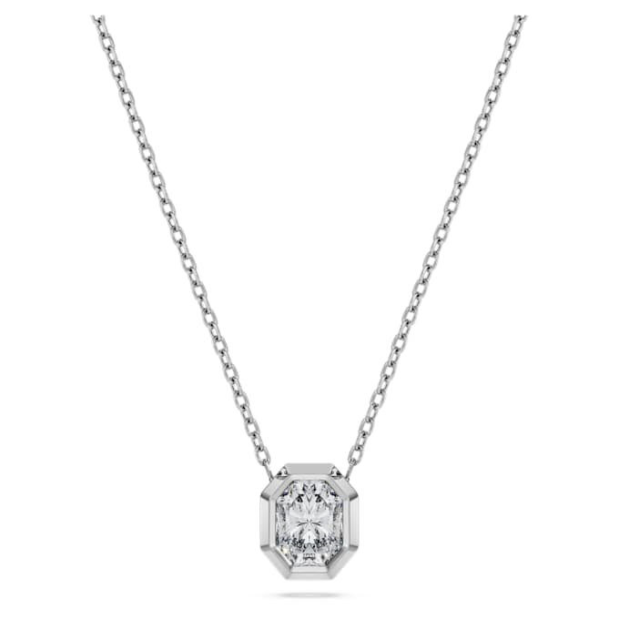 Pandantiv octogonal cu diamante create în laborator, 0,5 Ct în total, formă octogonală, aur alb de 14K Pandantiv octogonal cu diamante create în laborator, 0,5 Ct în total, formă octogonală, aur alb de 14K
