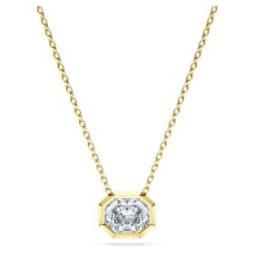 Pandantiv octogonal cu diamante create în laborator, 1,0 carate în total, formă octogonală, aur galben de 14K