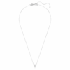 Pandantiv solitar Eternity cu diamante create în laborator, 1 Ct Tw, formă rotundă, aur alb de 14K Pandantiv solitar Eternity cu diamante create în laborator, 1 Ct Tw, formă rotundă, aur alb de 14K