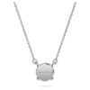 Pandantiv solitar Eternity cu diamante create în laborator, 1 Ct Tw, formă rotundă, aur alb de 14K Pandantiv solitar Eternity cu diamante create în laborator, 1 Ct Tw, formă rotundă, aur alb de 14K