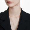 Pandantiv solitar Eternity cu diamante create în laborator, 1 Ct Tw, formă rotundă, aur galben de 14K Pandantiv solitar Eternity cu diamante create în laborator, 1 Ct Tw, formă rotundă, aur galben de 14K