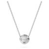 Pandantiv solitar Eternity Halo cu diamante create în laborator, 0,23 ct în total, formă rotundă, argint sterling Pandantiv solitar Eternity Halo cu diamante create în laborator, 0,23 ct în total, formă rotundă, argint sterling