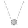 Pandantiv solitar Eternity Halo cu diamante create în laborator, 0,59 carate în total, formă rotundă, aur alb de 14K Pandantiv solitar Eternity Halo cu diamante create în laborator, 0,59 carate în total, formă rotundă, aur alb de 14K