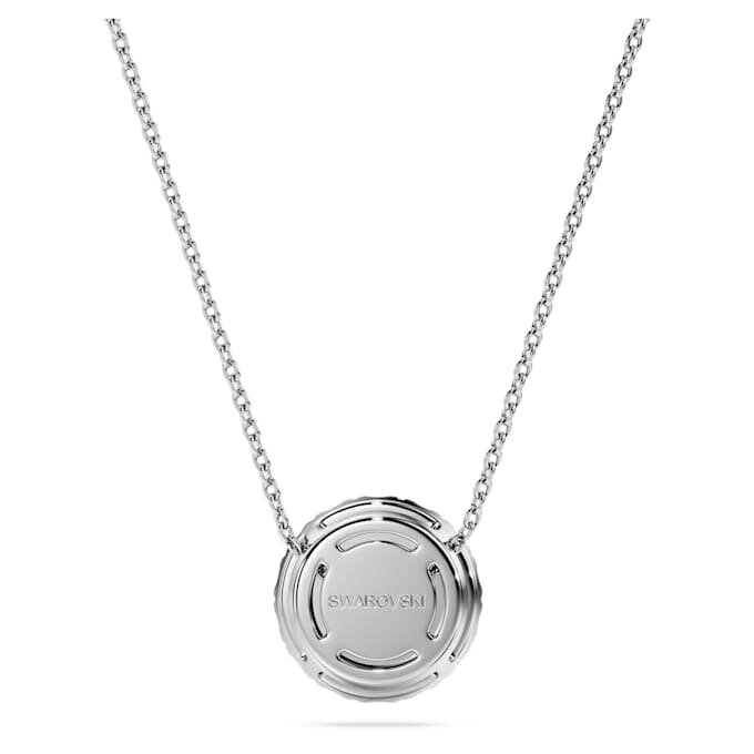 Pandantiv solitar Eternity Halo cu diamante create în laborator, 1 Ct Tw, formă rotundă, aur alb de 14K Pandantiv solitar Eternity Halo cu diamante create în laborator, 1 Ct Tw, formă rotundă, aur alb de 14K