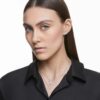 Cercei cu știft Stilla Attract, tăietură pătrată, albi, placati cu rodiu Cercei cu știft Stilla Attract, tăietură pătrată, albi, placati cu rodiu