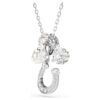 Pandantiv Symbolica cu perle de cristal, tăietură rotundă, pavé, potcoavă, alb, placat cu rodiu Pandantiv Symbolica cu perle de cristal, tăietură rotundă, pavé, potcoavă, alb, placat cu rodiu