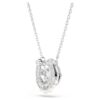 Pandantiv Symbolica cu perle de cristal, tăietură rotundă, pavé, potcoavă, alb, placat cu rodiu Pandantiv Symbolica cu perle de cristal, tăietură rotundă, pavé, potcoavă, alb, placat cu rodiu
