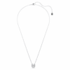 Pandantiv Symbolica cu tăietură rotundă, pavé, potcoavă, albastru, placat cu rodiu Pandantiv Symbolica cu tăietură rotundă, pavé, potcoavă, albastru, placat cu rodiu