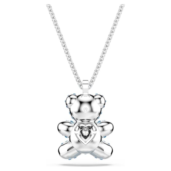 Pandantiv ursuleț Teddy, albastru, placat cu rodiu Pandantiv ursuleț Teddy, albastru, placat cu rodiu