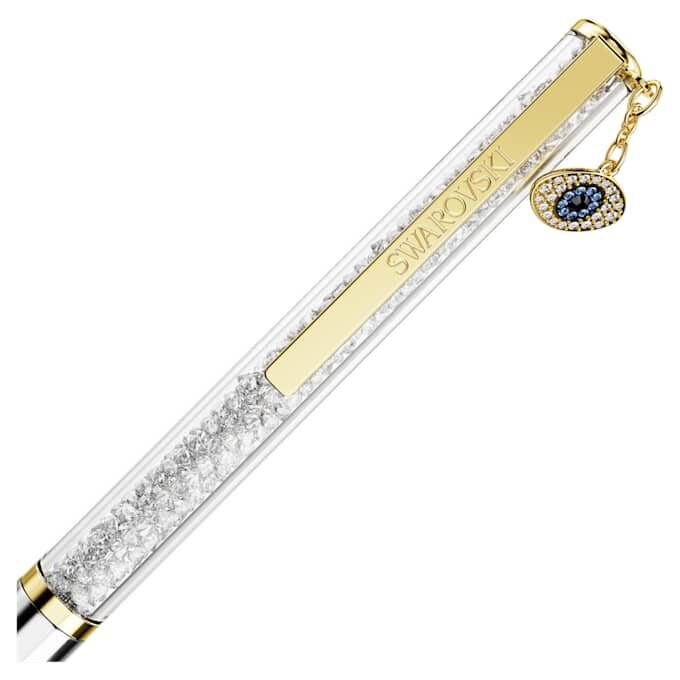 Pix cu bilă Crystalline „Evil Eye”, nuanță aurie, finisaj metalic mixt Pix cu bilă Crystalline „Evil Eye”, nuanță aurie, finisaj metalic mixt