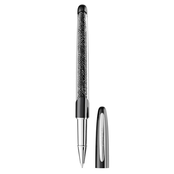 Pix cu bilă Crystalline negru, placat cu crom Pix cu bilă Crystalline negru, placat cu crom