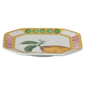 Porțelan Idyllia Vide Poche, motiv imprimat cu cristale, lămâie, galben