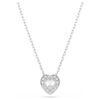 Set Ariana Grande X Swarovski cu tăieturi mixte, inimă, alb, placat cu rodiu Set Ariana Grande X Swarovski cu tăieturi mixte, inimă, alb, placat cu rodiu