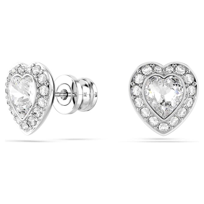 Set Ariana Grande X Swarovski cu tăieturi mixte, inimă, alb, placat cu rodiu Set Ariana Grande X Swarovski cu tăieturi mixte, inimă, alb, placat cu rodiu