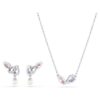 Set Ariana Grande X Swarovski cu tăieturi mixte, multicolor, placat cu rodiu Set Ariana Grande X Swarovski cu tăieturi mixte, multicolor, placat cu rodiu