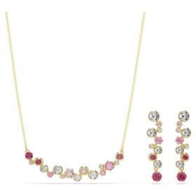 Set Constella cu tăieturi mixte, multicolor, placat cu aur Set Constella cu tăieturi mixte, multicolor, placat cu aur