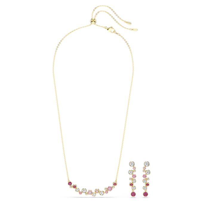 Set Constella cu tăieturi mixte, multicolor, placat cu aur Set Constella cu tăieturi mixte, multicolor, placat cu aur