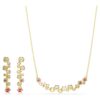 Set Constella cu tăieturi mixte, multicolor, placat cu aur Set Constella cu tăieturi mixte, multicolor, placat cu aur