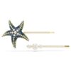Set de agrafe de păr Idyllia (2), perle de cristal, stea de mare, multicolor, placat cu aur Set de agrafe de păr Idyllia (2), perle de cristal, stea de mare, multicolor, placat cu aur