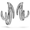 Set de cercei tip ear cuff din Colecția Vienna (3) Pene, Alb, placat cu ruteniu Set de cercei tip ear cuff din Colecția Vienna (3) Pene, Alb, placat cu ruteniu
